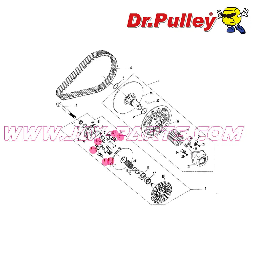 Dr. Pulley Weight Holder (0GR0-051005) CVTech