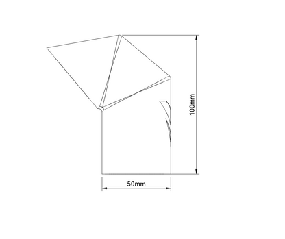 Snorkel extension set 100mm, for 50mm pipe