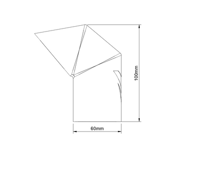 Snorkel extension set 100mm, for 60mm pipe