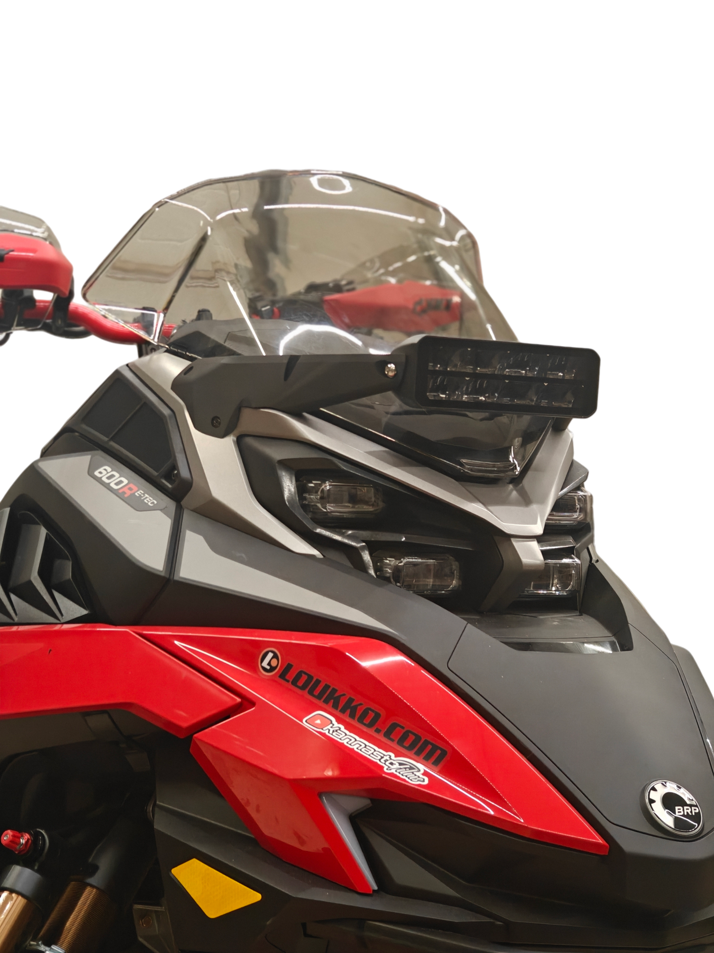 Hiisi lisävaloteline ja LED-lisävalo (Dual Mission 8000 80w)