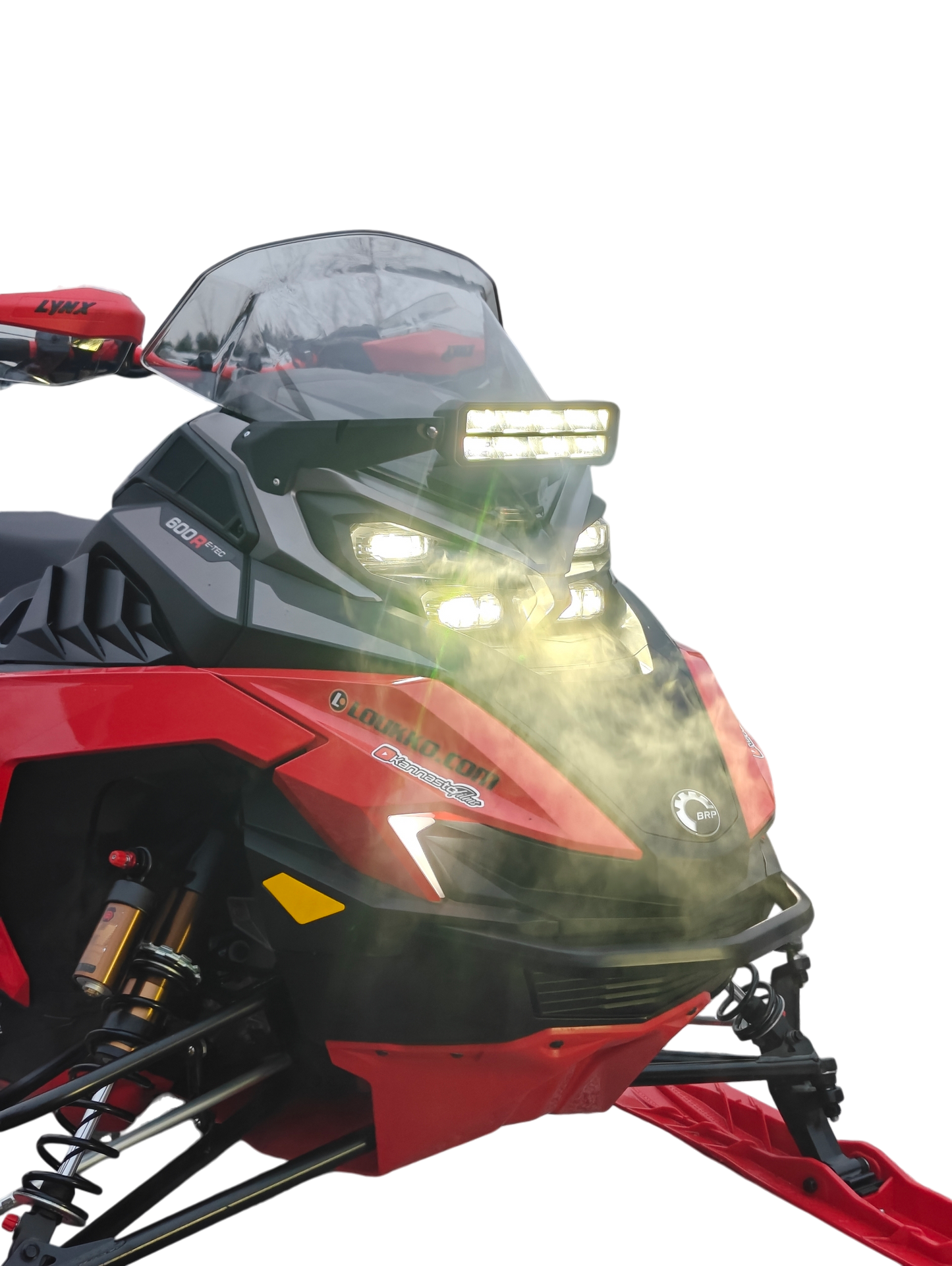 Hiisi lisävaloteline ja LED-lisävalo (Dual Mission 8000 80w)